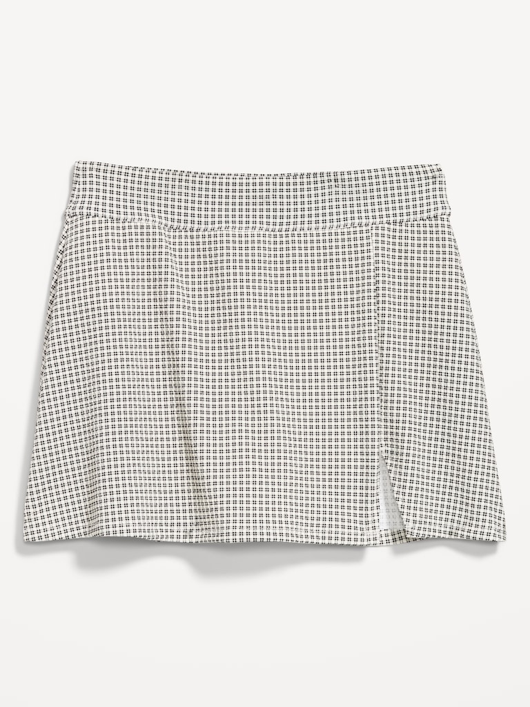 High-Waisted Textured Swim Skirt