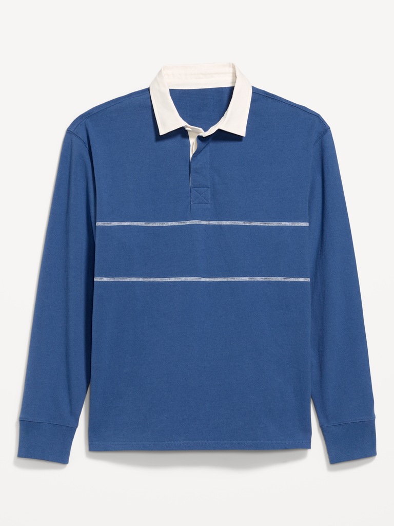 Color-Block Rugby Polo