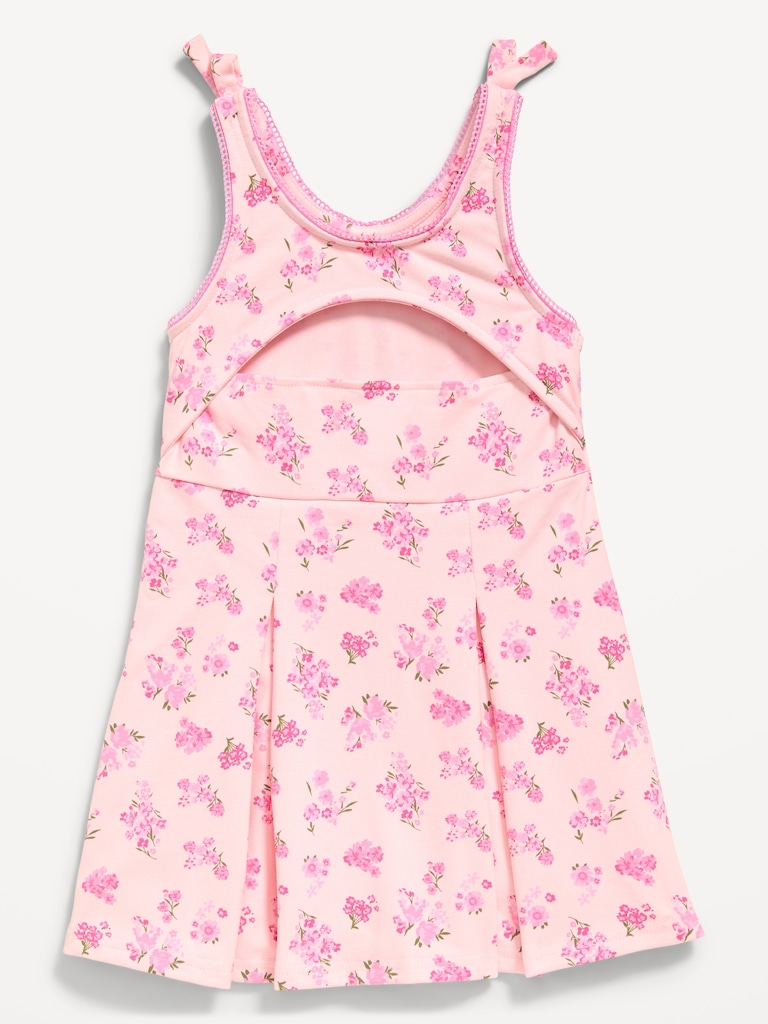 Printed Sleeveless Athletic Dress for Toddler Girls