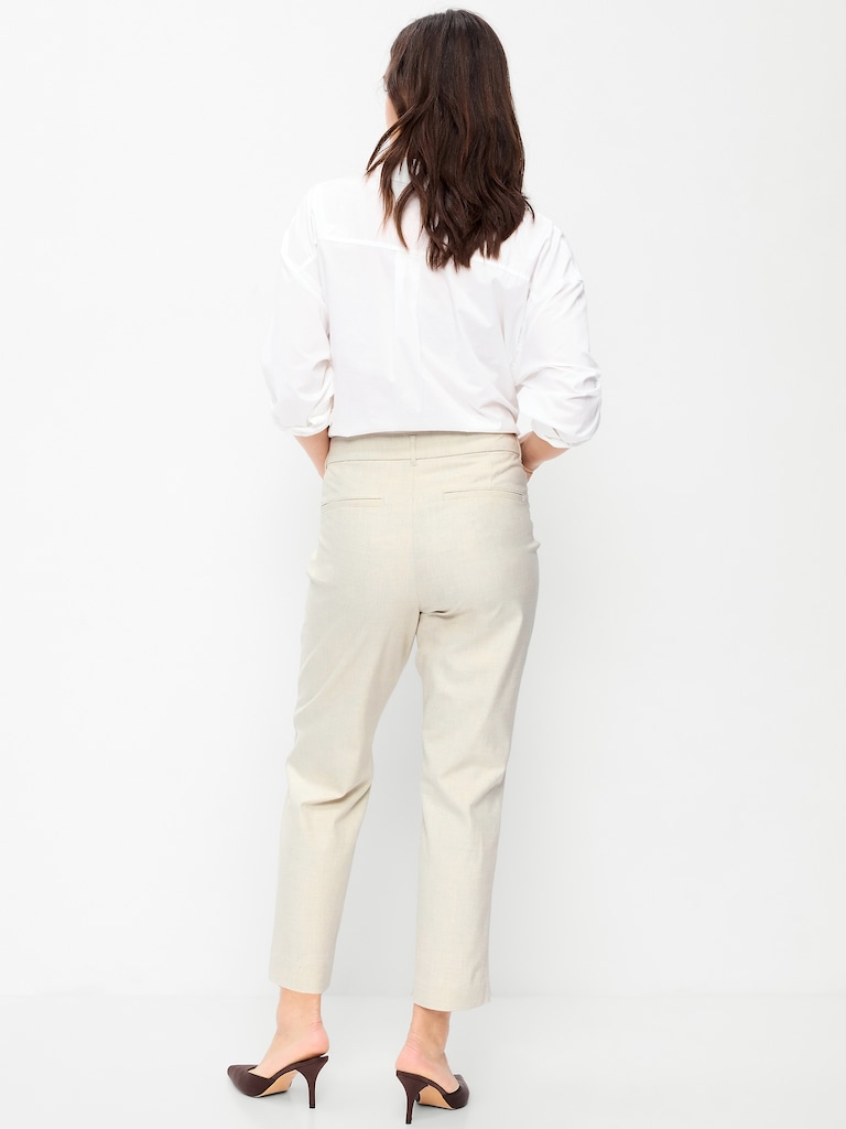High-Waisted Pixie Straight Pants