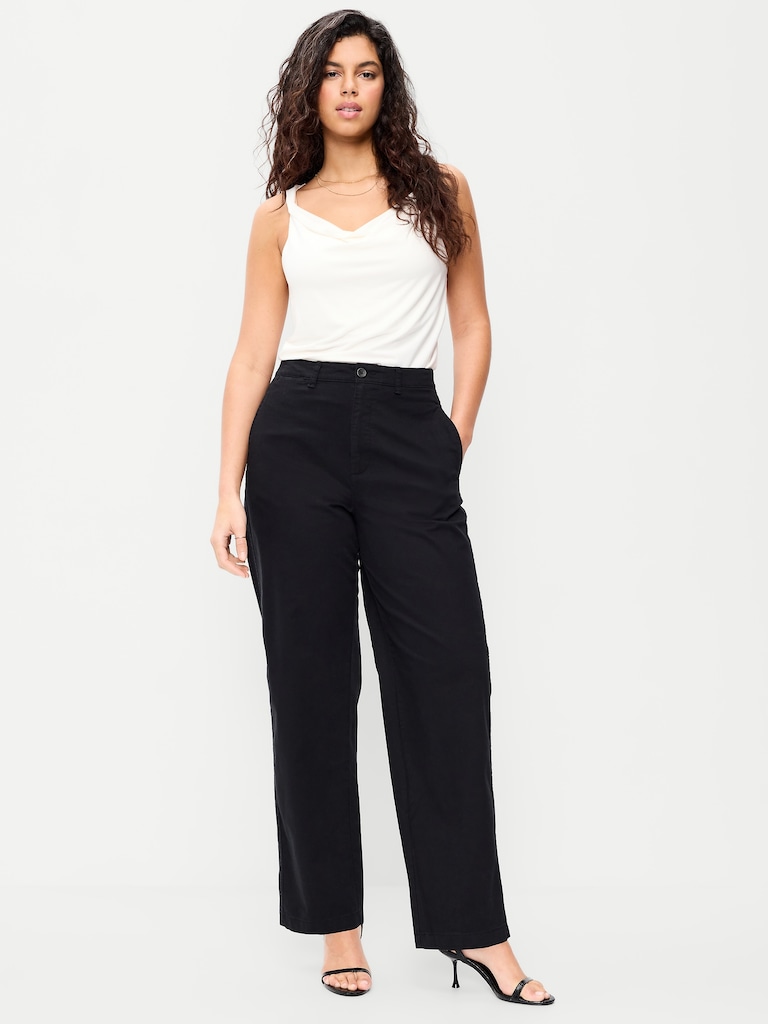 High-Waisted OGC Chino Full Length Straight Pants