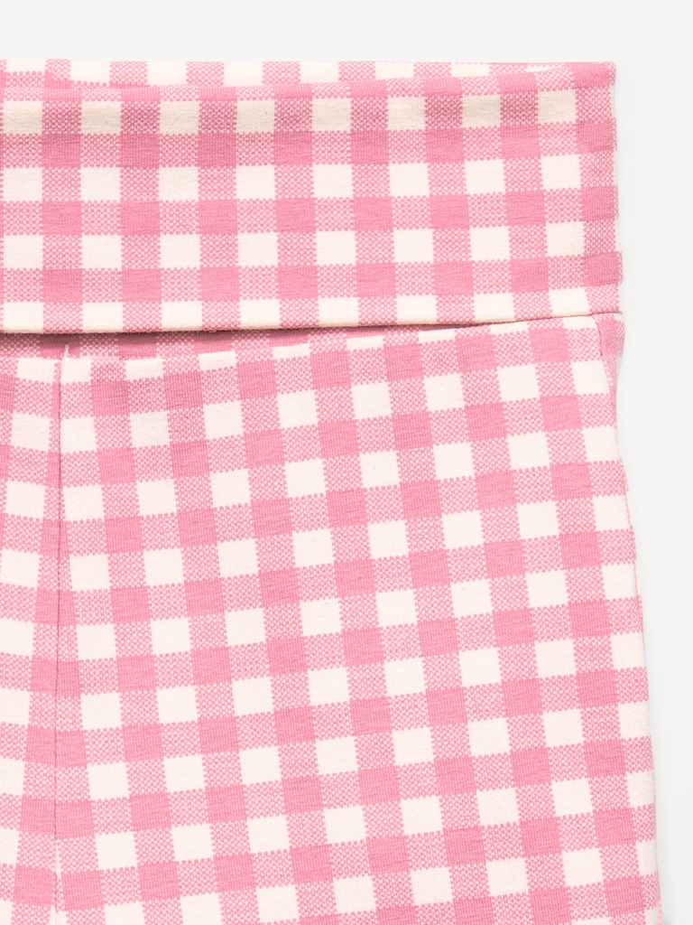 Foldover Jersey Biker Shorts for Girls