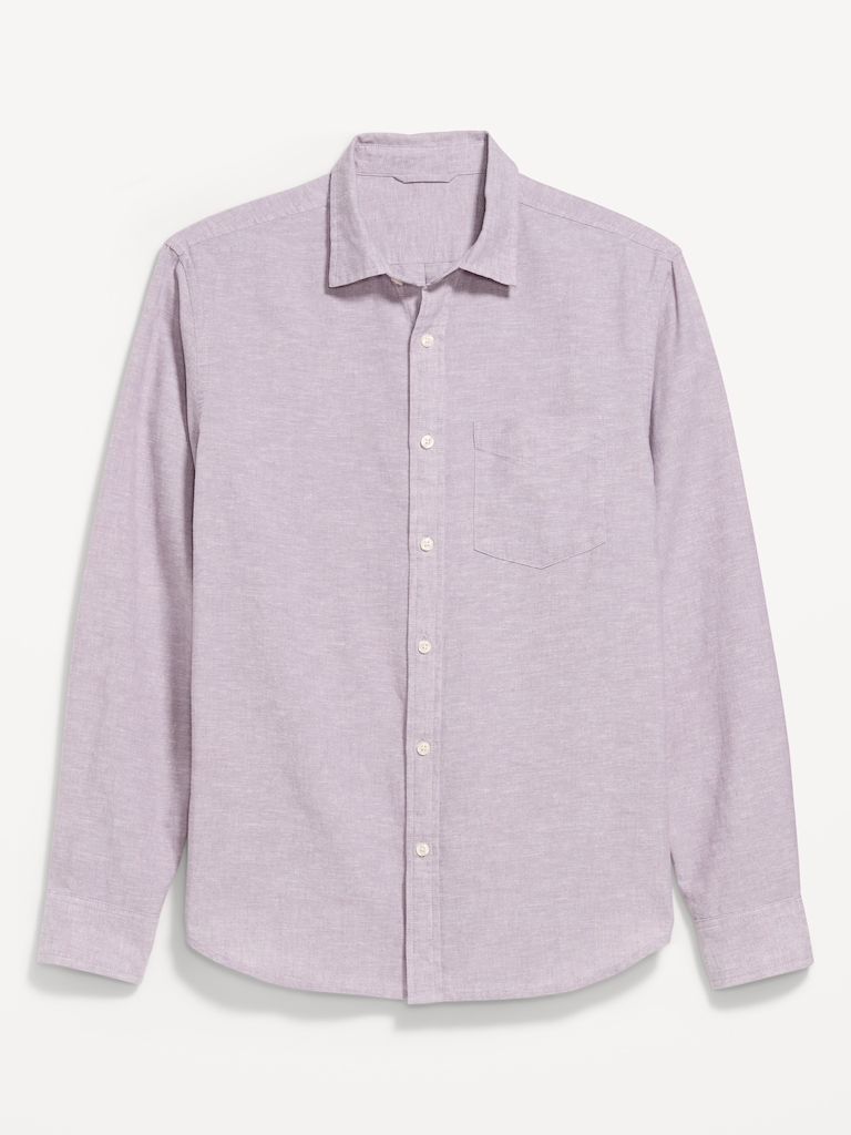 Classic Fit Linen-Blend Shirt