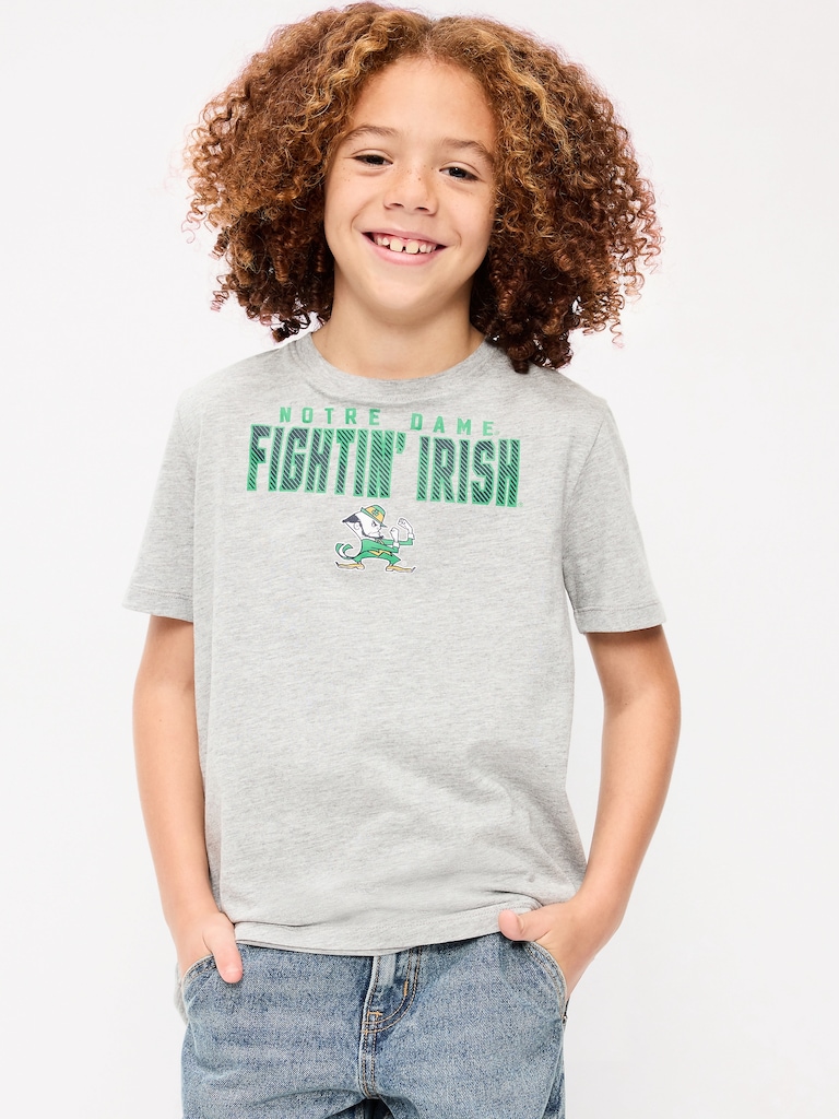 College Graphic Gender-Neutral T-Shirt for Kids