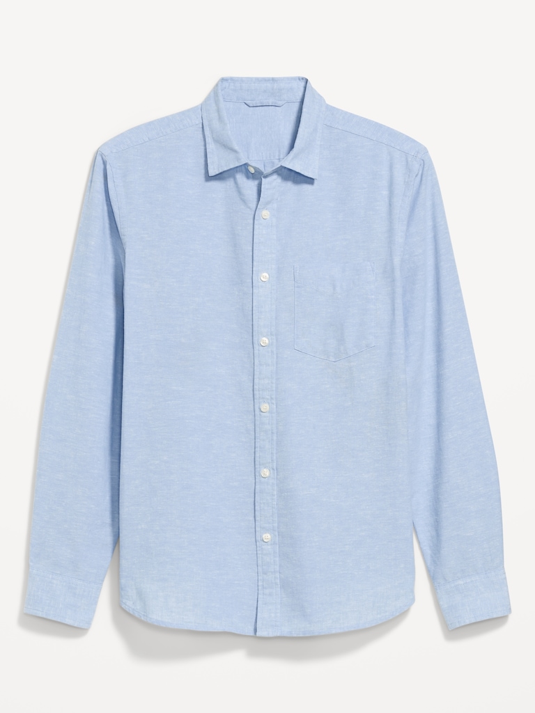 Classic Fit Linen-Blend Shirt