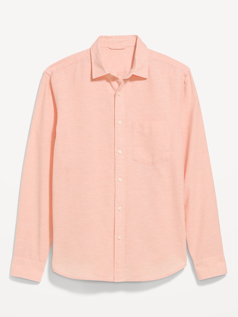 Classic Fit Linen-Blend Shirt