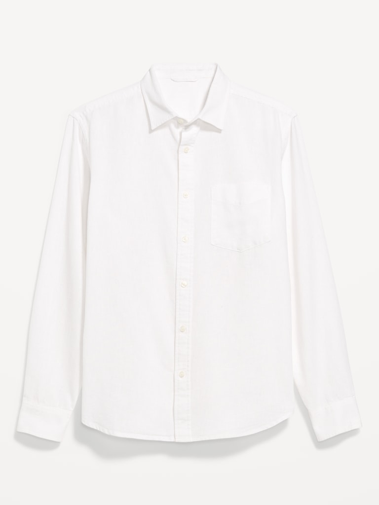 Classic Fit Linen-Blend Shirt
