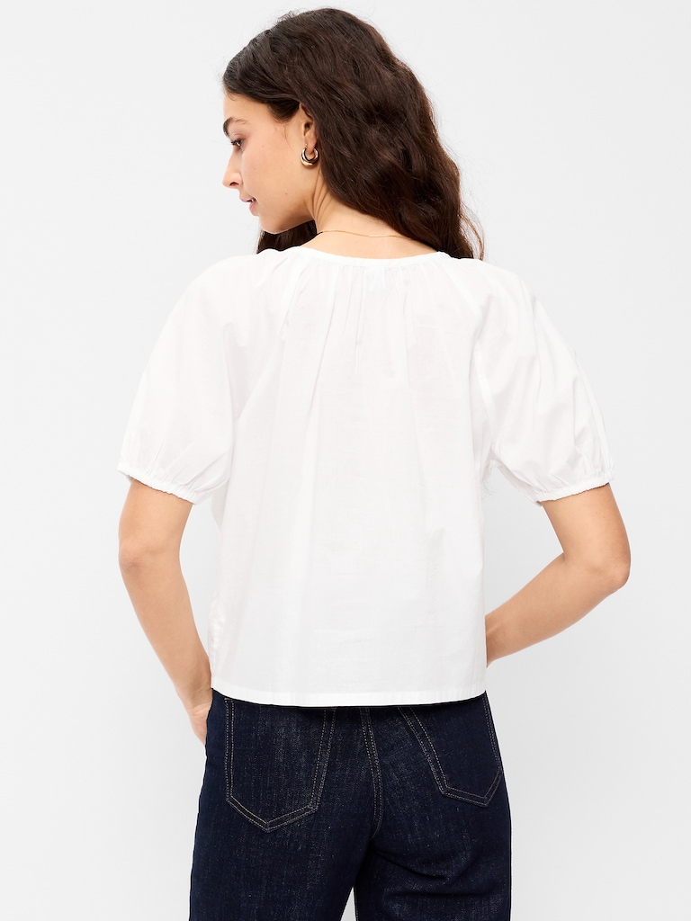 Airy Button-Down Top