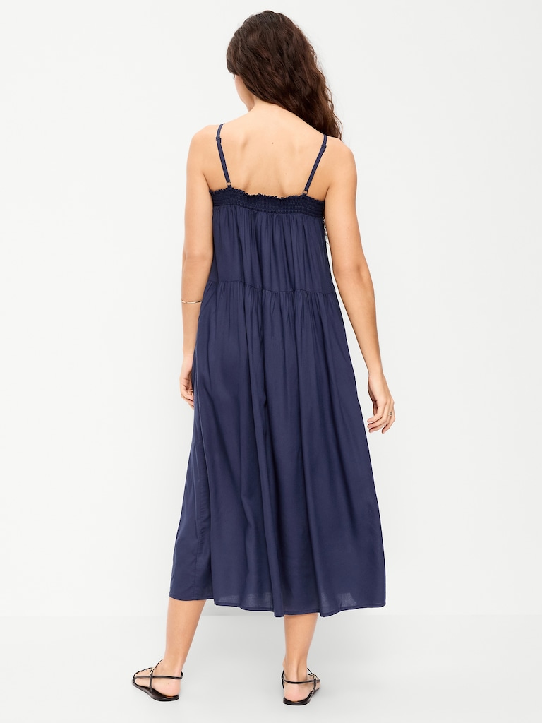 Airy Smocked Maxi Dress