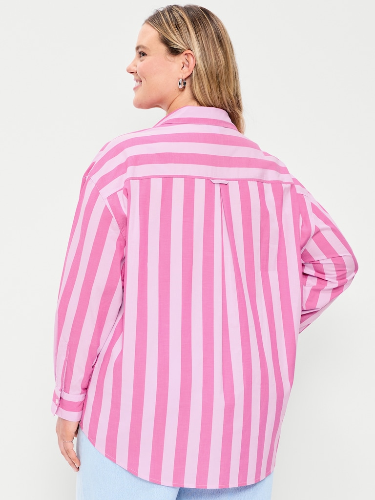 Oversized Button-Down Boyfriend Shirt