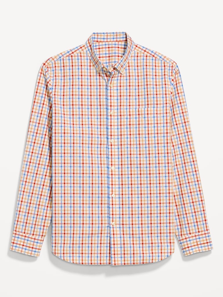 Classic Fit Everyday Plaid Poplin Shirt