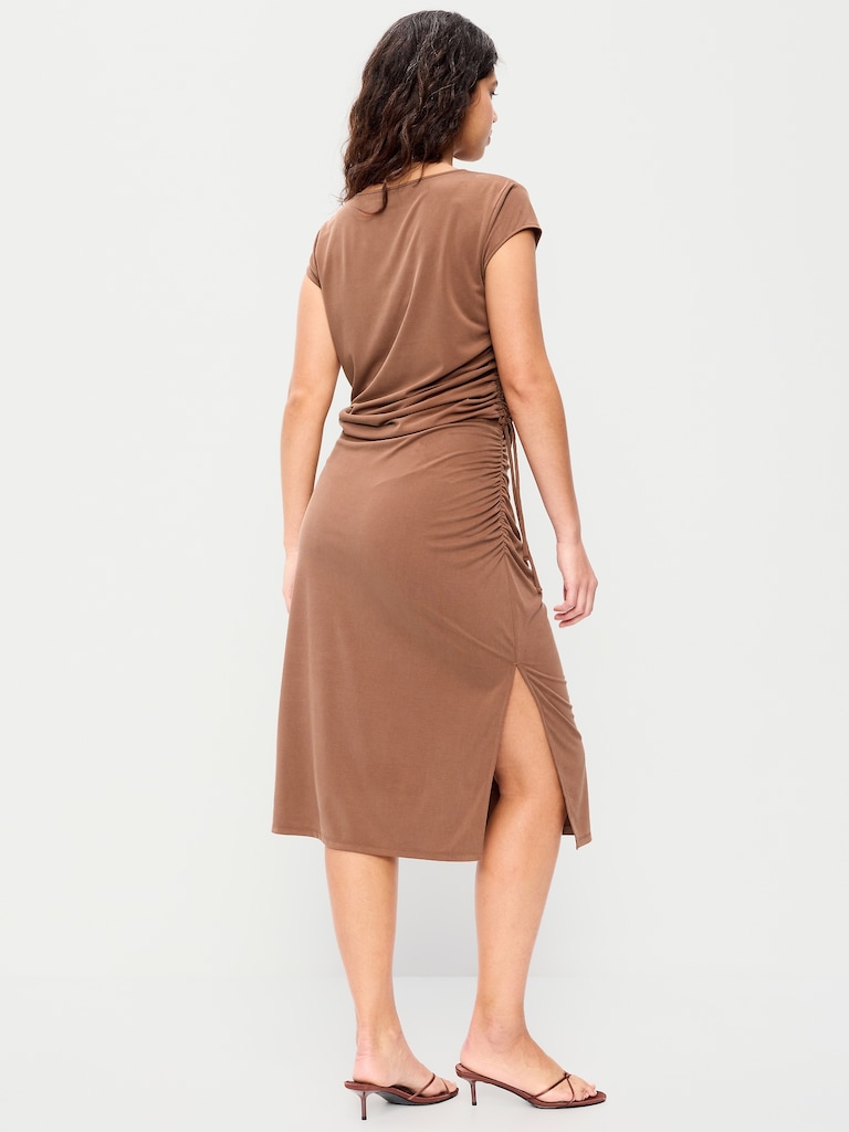 Ruched Midi Skirt