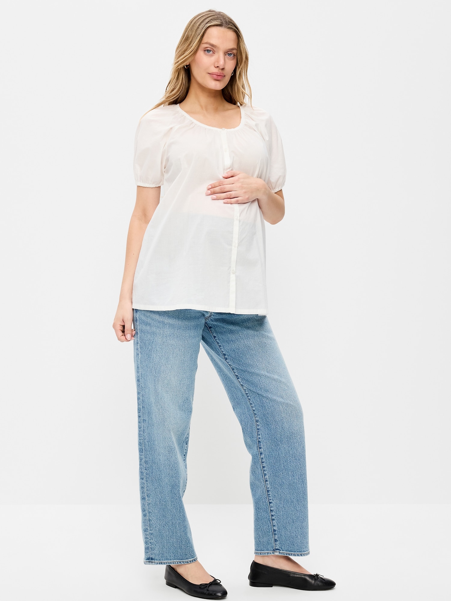 Old Navy Maternity Full-Panel OG Loose Jeans