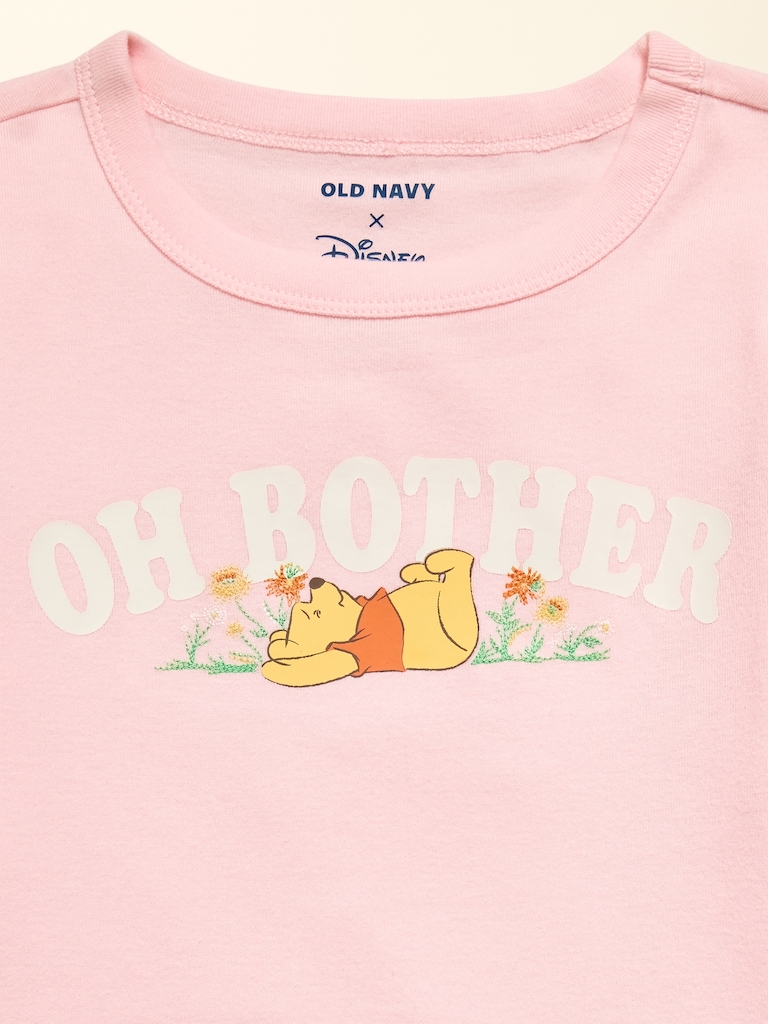 Old Navy x Disney Winnie the Pooh Fitted Graphic Ringer T-Shirt for Girls