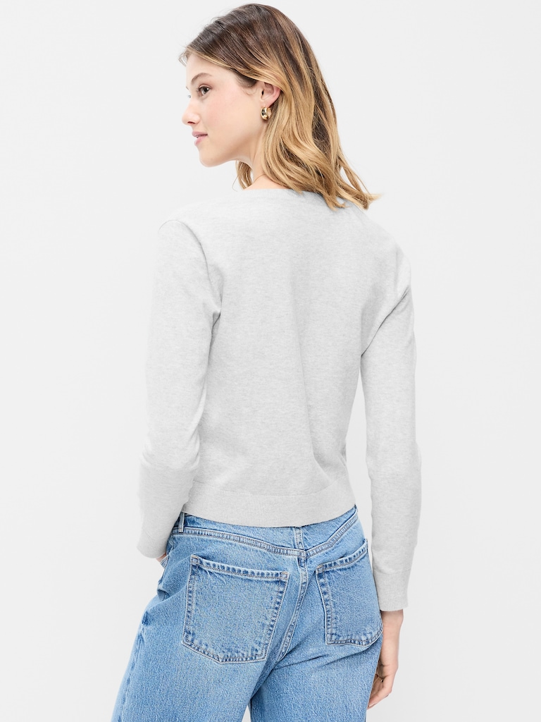 SoSoft Lite Cropped Crew-Neck Cardigan