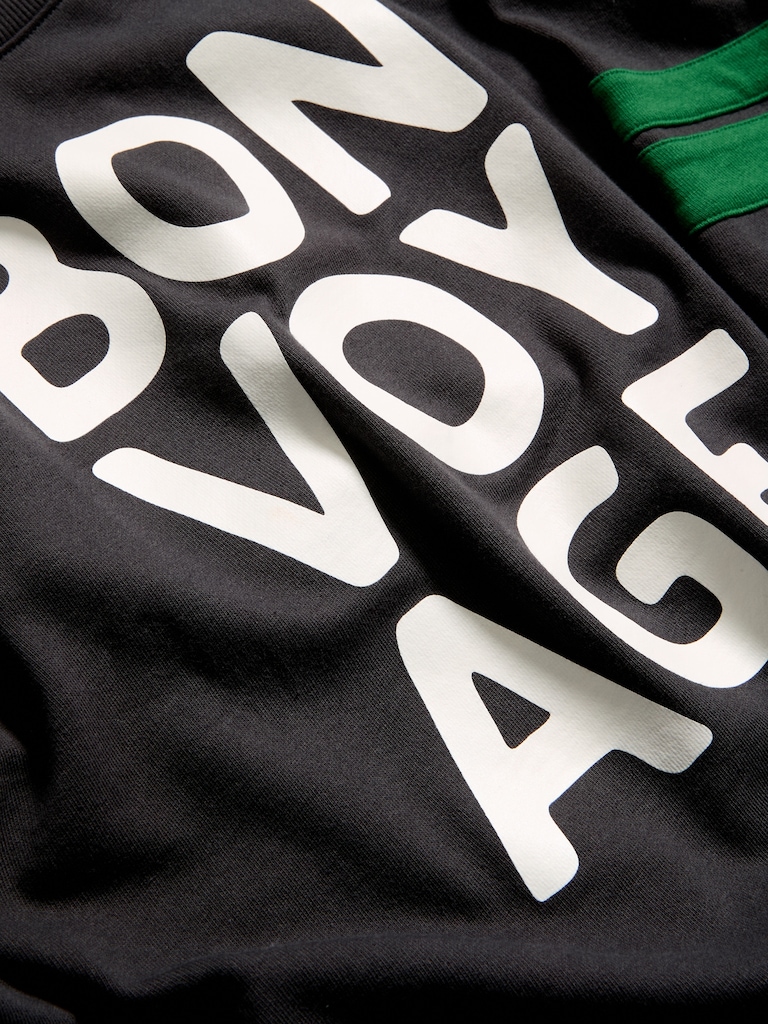 Crew-Neck Raglan Graphic Sweatshirt