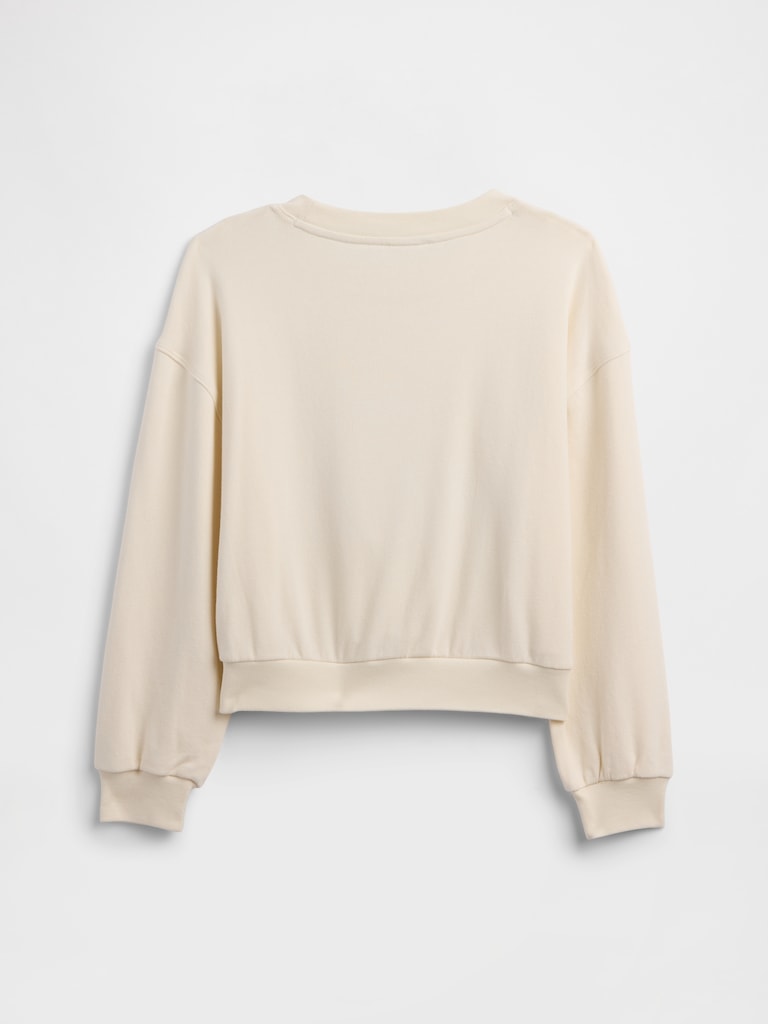 Kids Oversized Wedge Graphic Sweatshirt