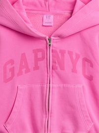 Kids VintageSoft Oversized Logo Zip Hoodie