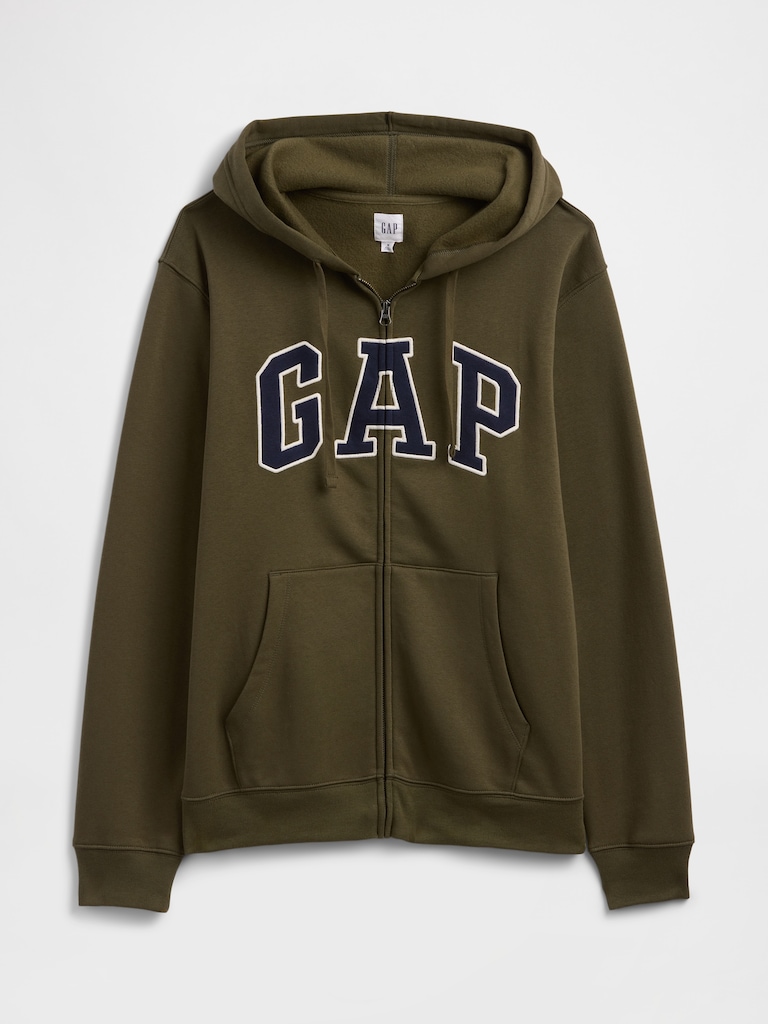 Adult Relaxed Gap Logo Zip Hoodie