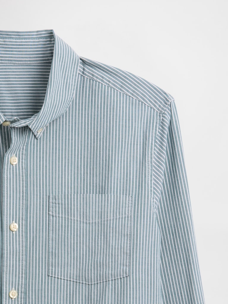 Stretch Poplin Shirt in Standard Fit
