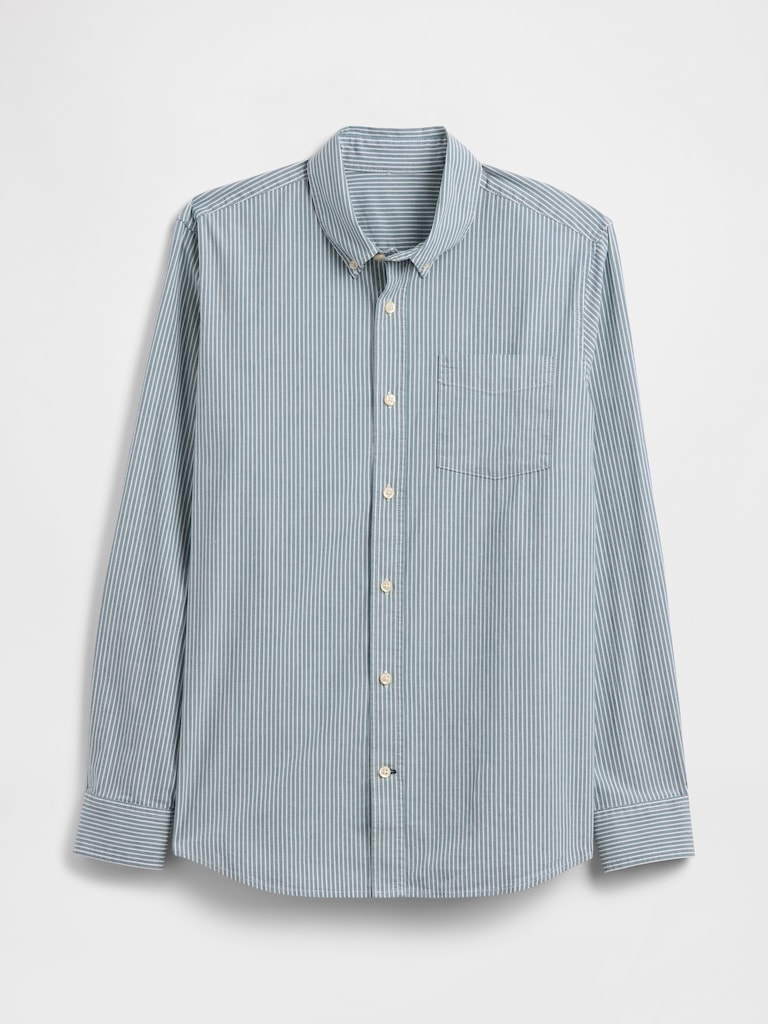 Stretch Poplin Shirt in Standard Fit