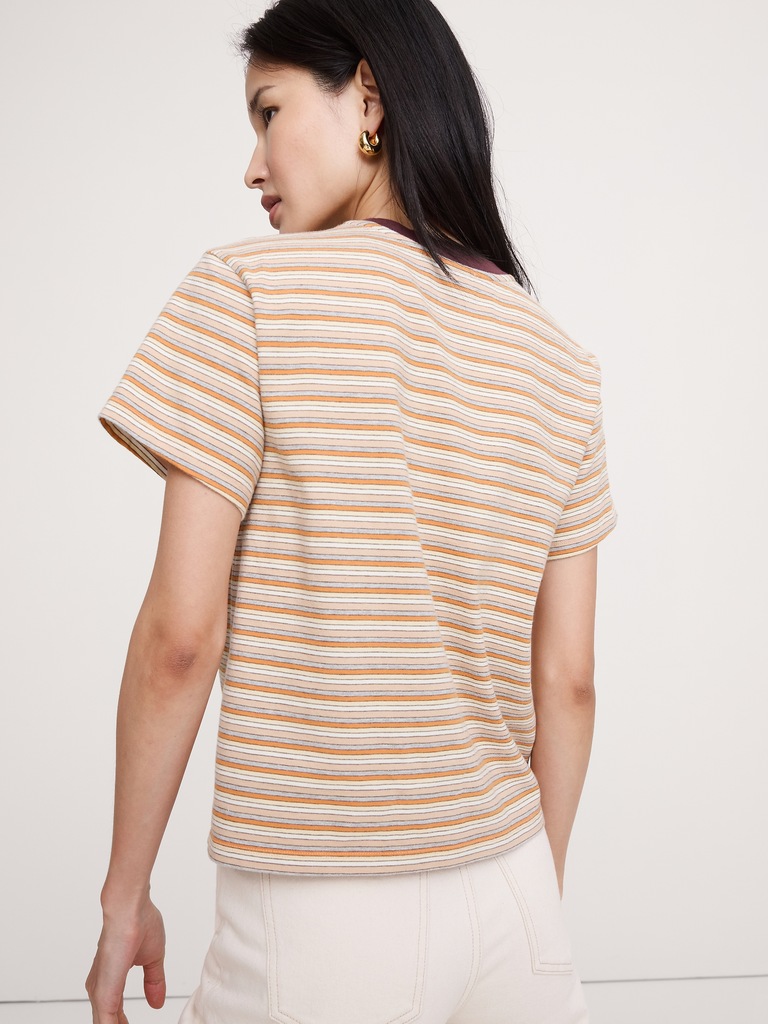 Vintage Cotton Crew-Neck T-Shirt