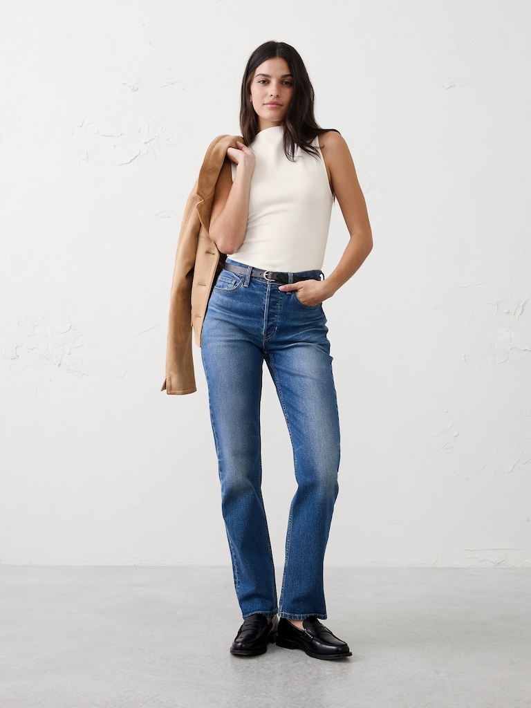 Soft Touch High-Neck Top