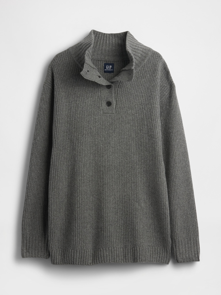 Maternity CashSoft Mockneck Sweater