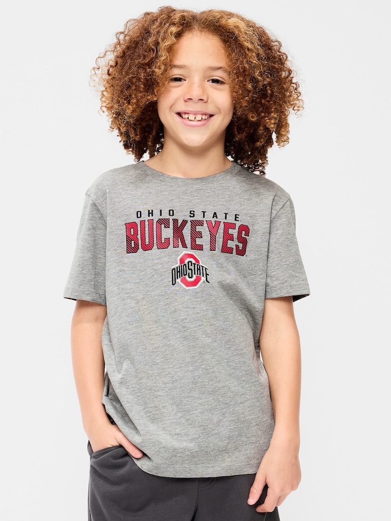 College Graphic Gender-Neutral T-Shirt for Kids