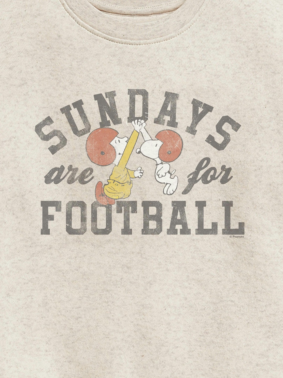 Toddler Peanuts Snoopy Football Sunday Crew Fleece