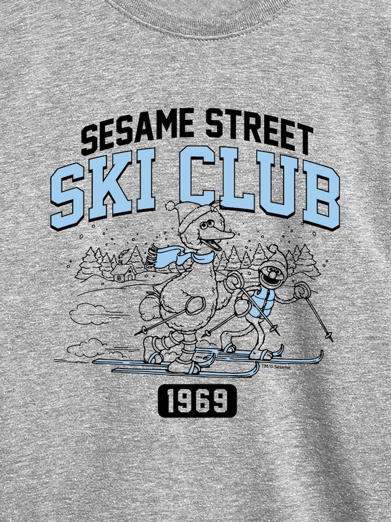 Toddler Sesame Street Big Bird Ski Club Long Sleeve Tee