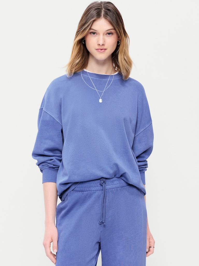 Oversized Crew-Neck Sweatshirt