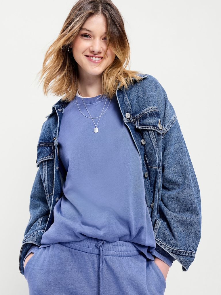 Oversized Crew-Neck Sweatshirt