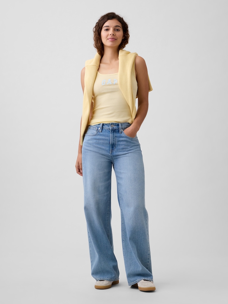 Gap Logo Ribbed Tank Top