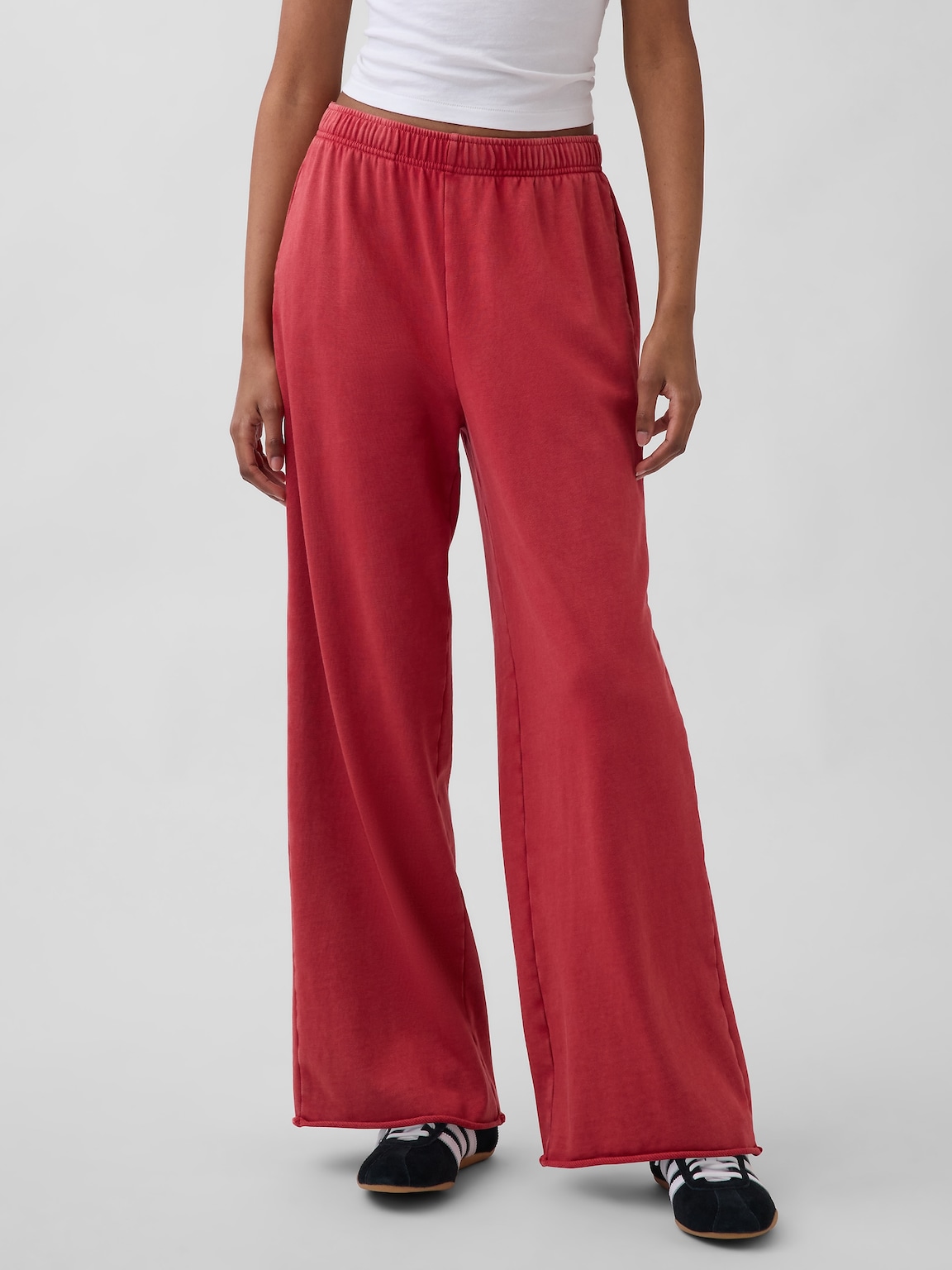 VintageSoft Terry Wide-Leg Sweatpants