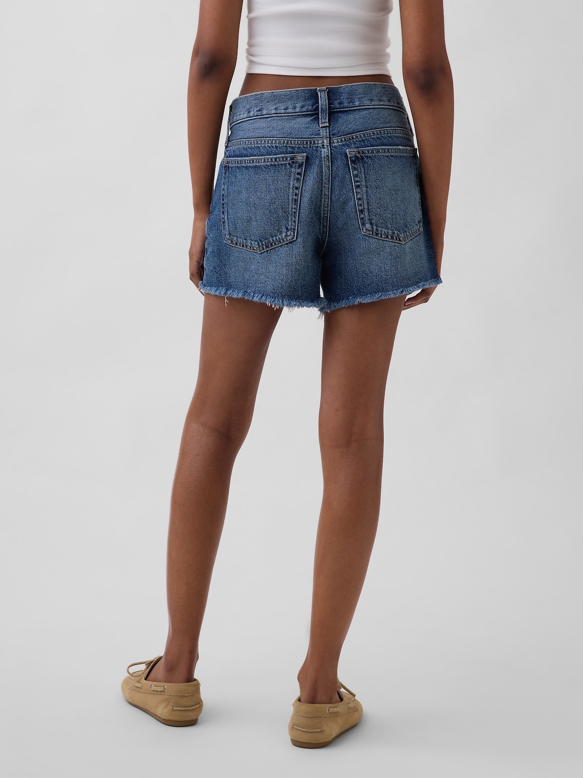 4" Mid Rise UltraSoft Relaxed Cutoff Shorts