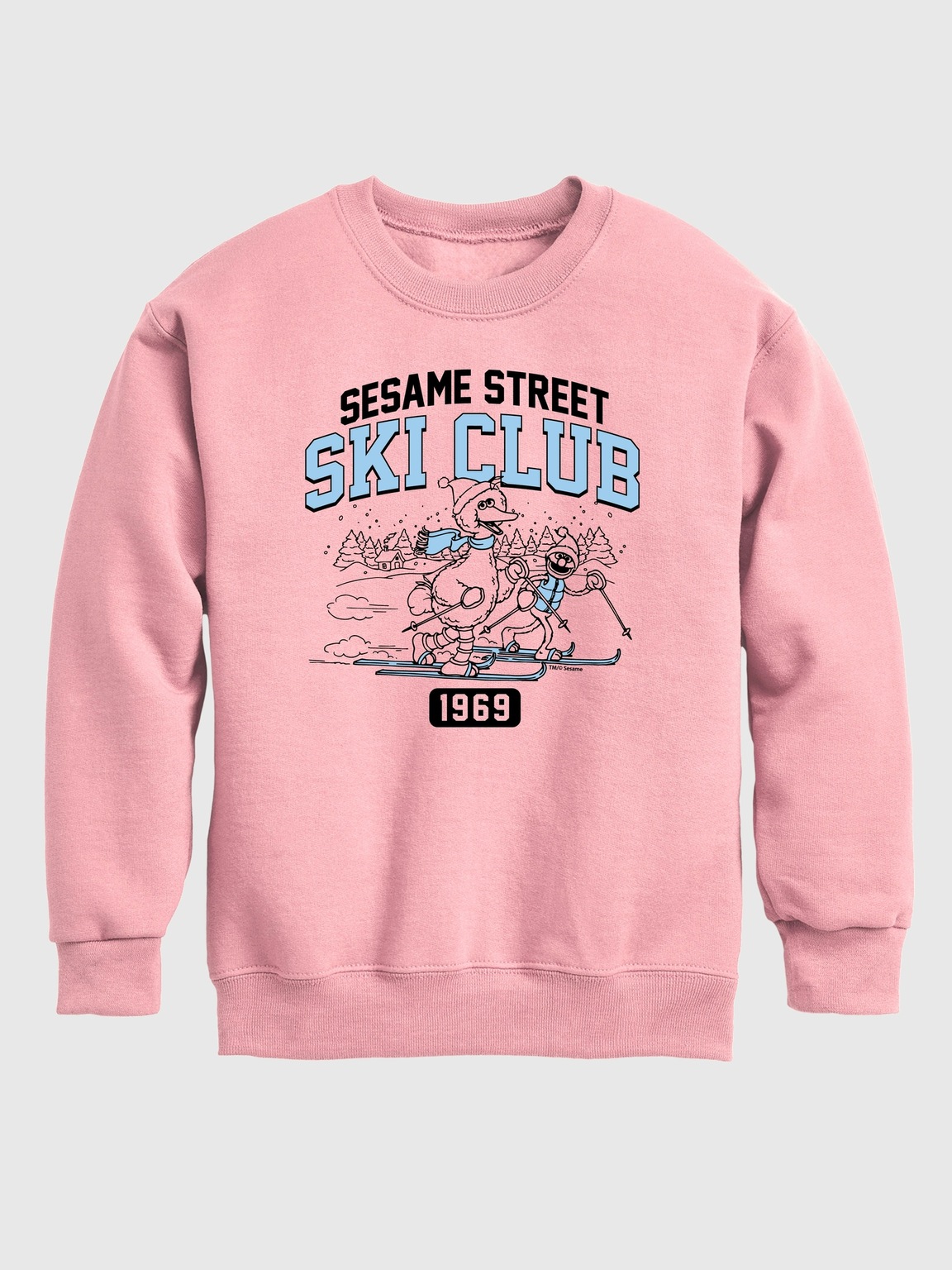 Toddler Sesame Street Big Bird Ski Club Crew Fleece