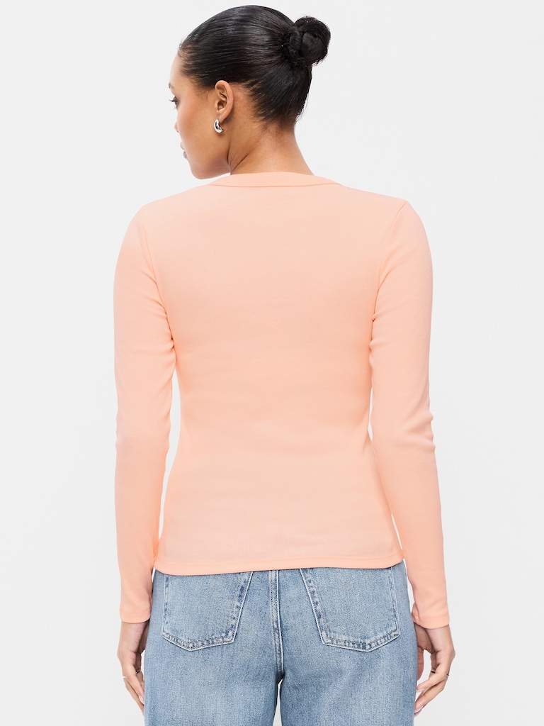 Snug Long-Sleeve Crew-Neck T-Shirt