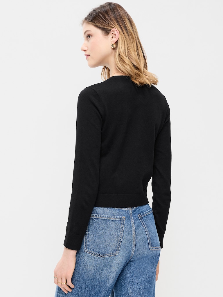 SoSoft Lite Cropped Crew-Neck Cardigan