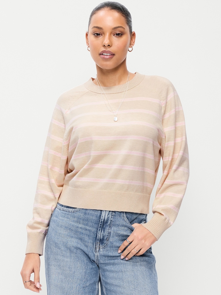 SoSoft Lite Cropped Crew-Neck Sweater