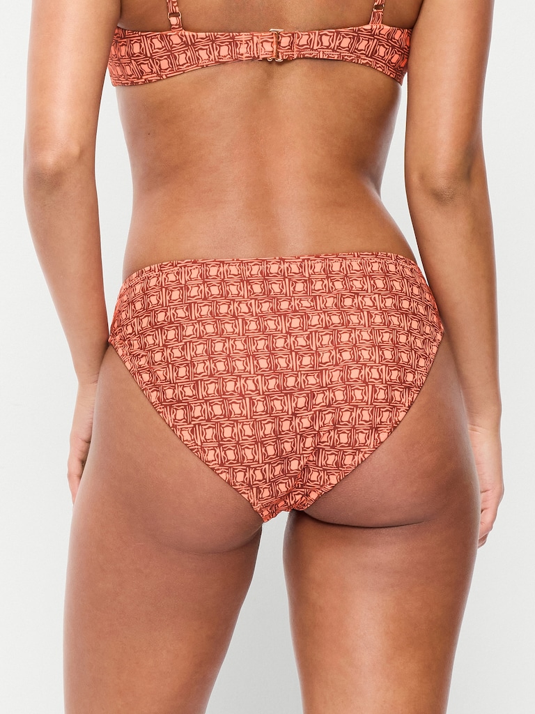 Mid-Rise Bikini Swim Bottoms