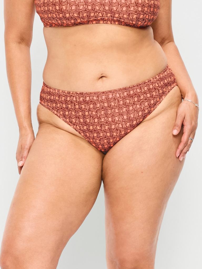 Mid-Rise Bikini Swim Bottoms