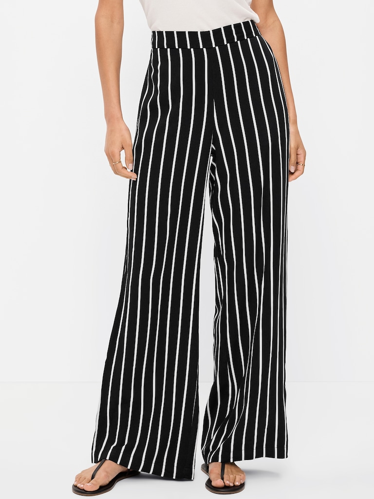 High-Waisted Playa Wide-Leg Pants