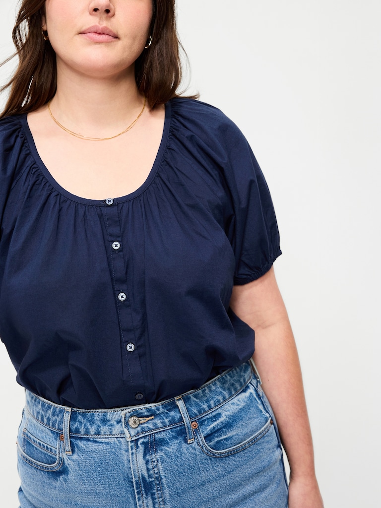 Airy Button-Down Top