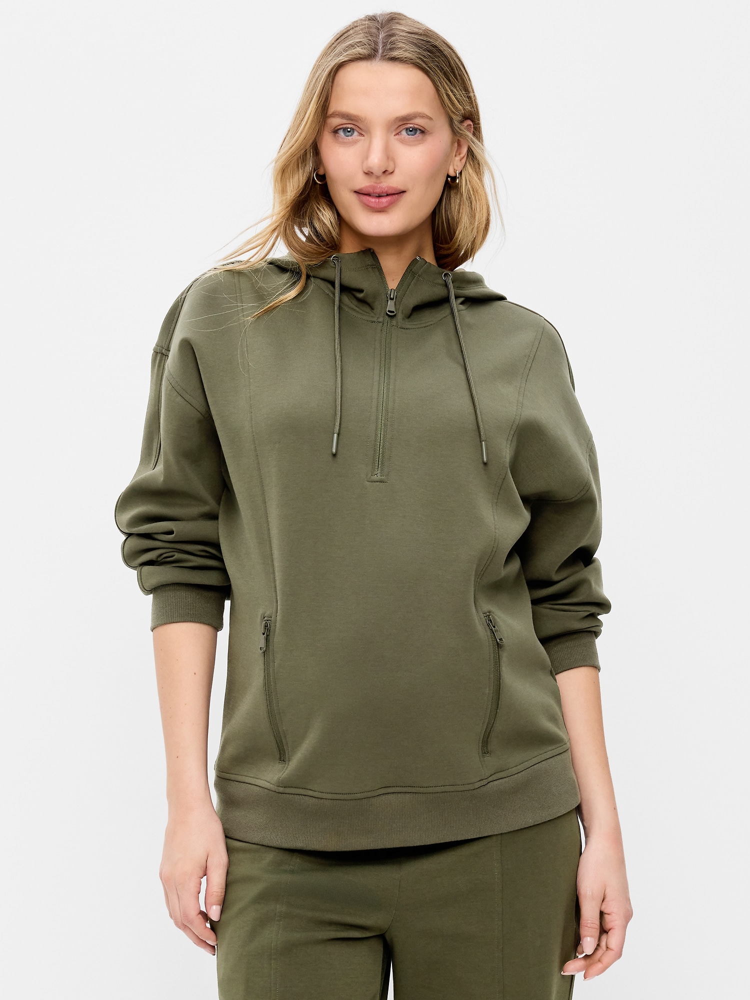 Old Navy Maternity Dynamic Fleece Half-Zip Hoodie