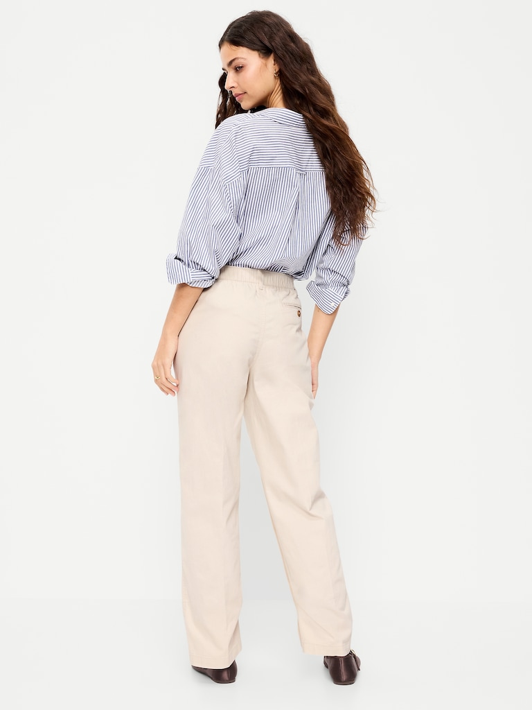 High-Waisted OGC Chino Full Length Straight Pants