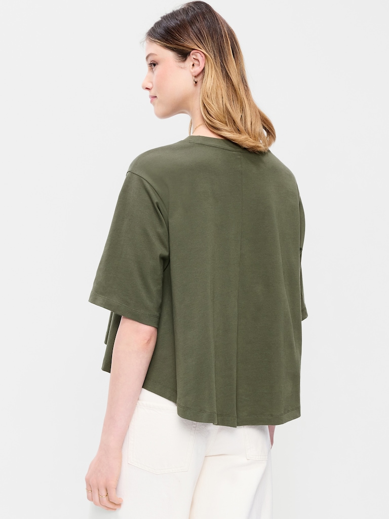 Short-Sleeve Trapeze T-Shirt