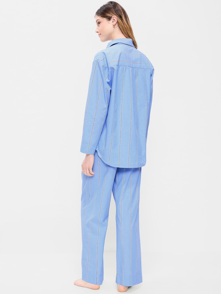 Poplin Pajama Pant Set