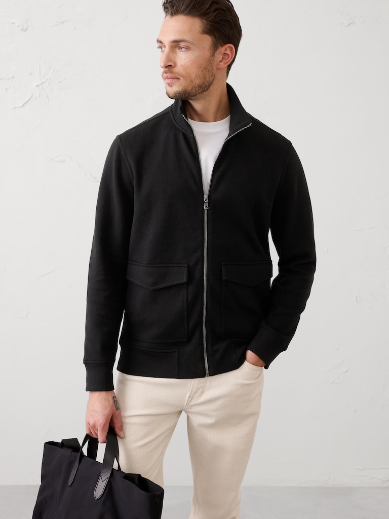 Lightweight Mock-Neck Jacket