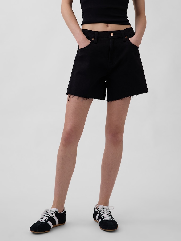 4" Mid Rise UltraSoft Relaxed Cutoff Shorts